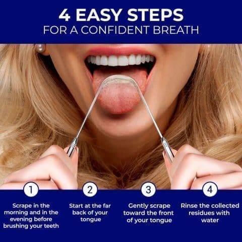 Metal Tongue Scraper | ORAVIX