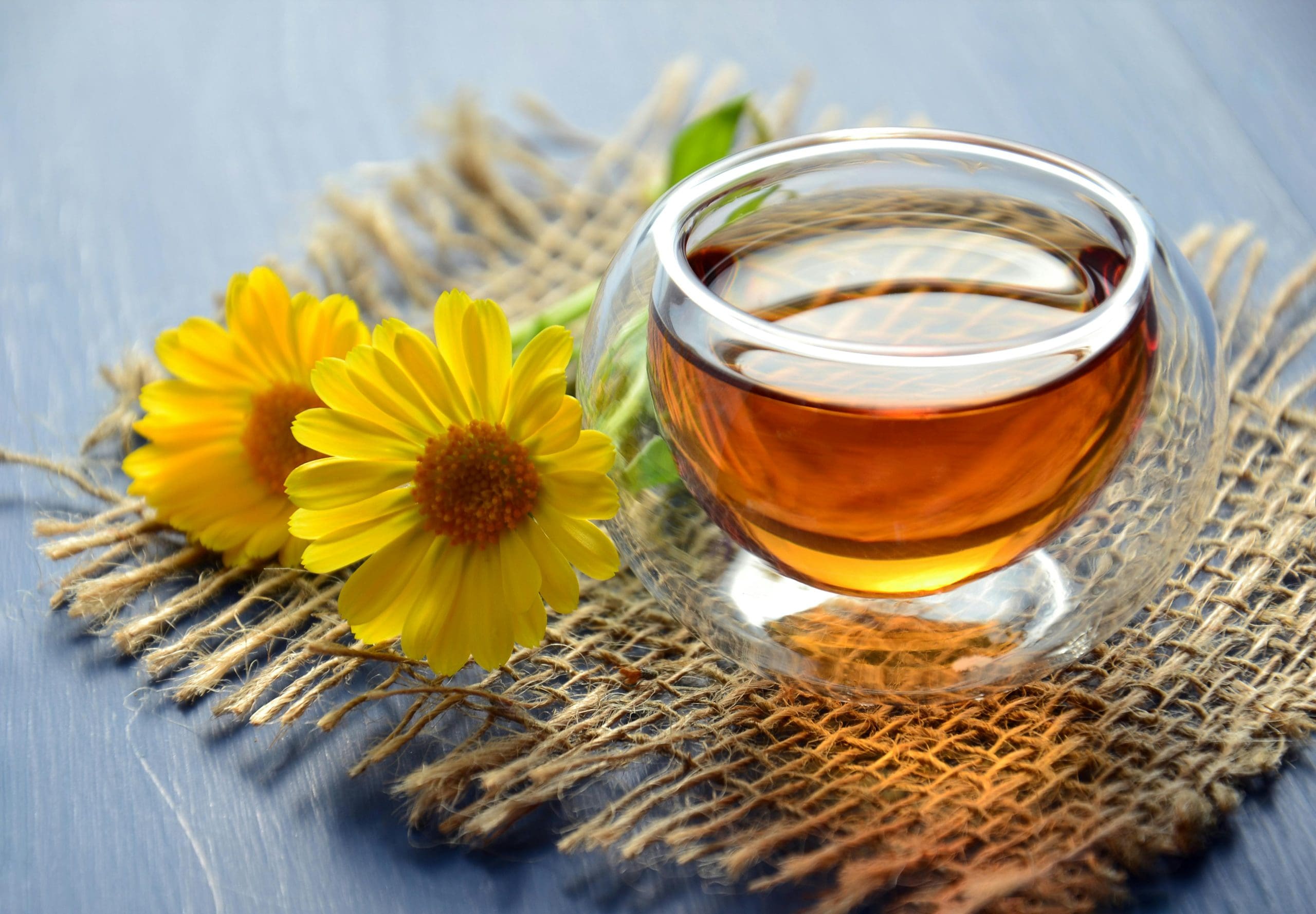 a cup of herbal tea